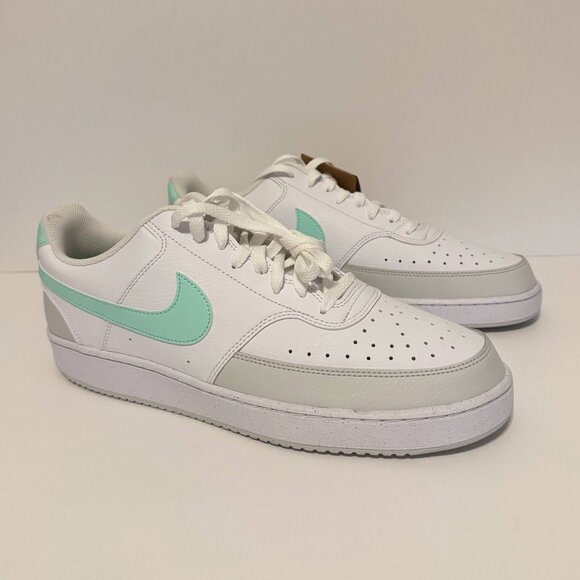 Nike Court Vision Low Next Nature Size 12 Men (FZ4124-100) White/Mint - New - Picture 6 of 9